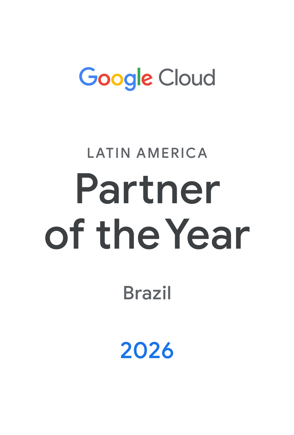 Google Cloud Partner of the Year Brasil 2026