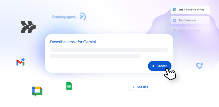 Conheça o Google Workspace Studio: automatize o trabalho diário com agentes de IA.