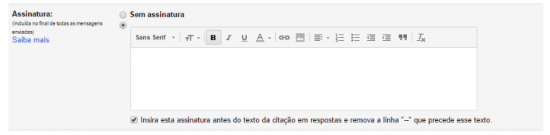 assinatura de email