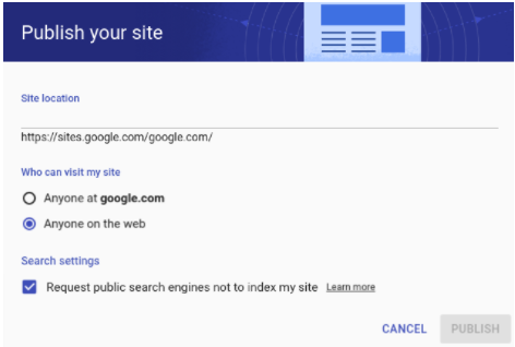 Sites Publish 2